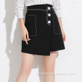 Women Temperament High Waist Slim A-shaped Half-length Skirt